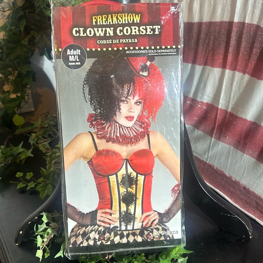 Freakshow Clown Corset Adult M/L